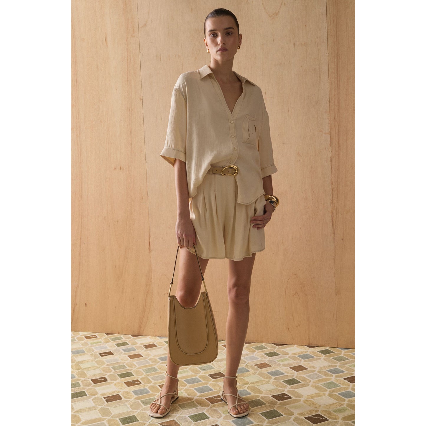 The Ayanna Shirt - sand