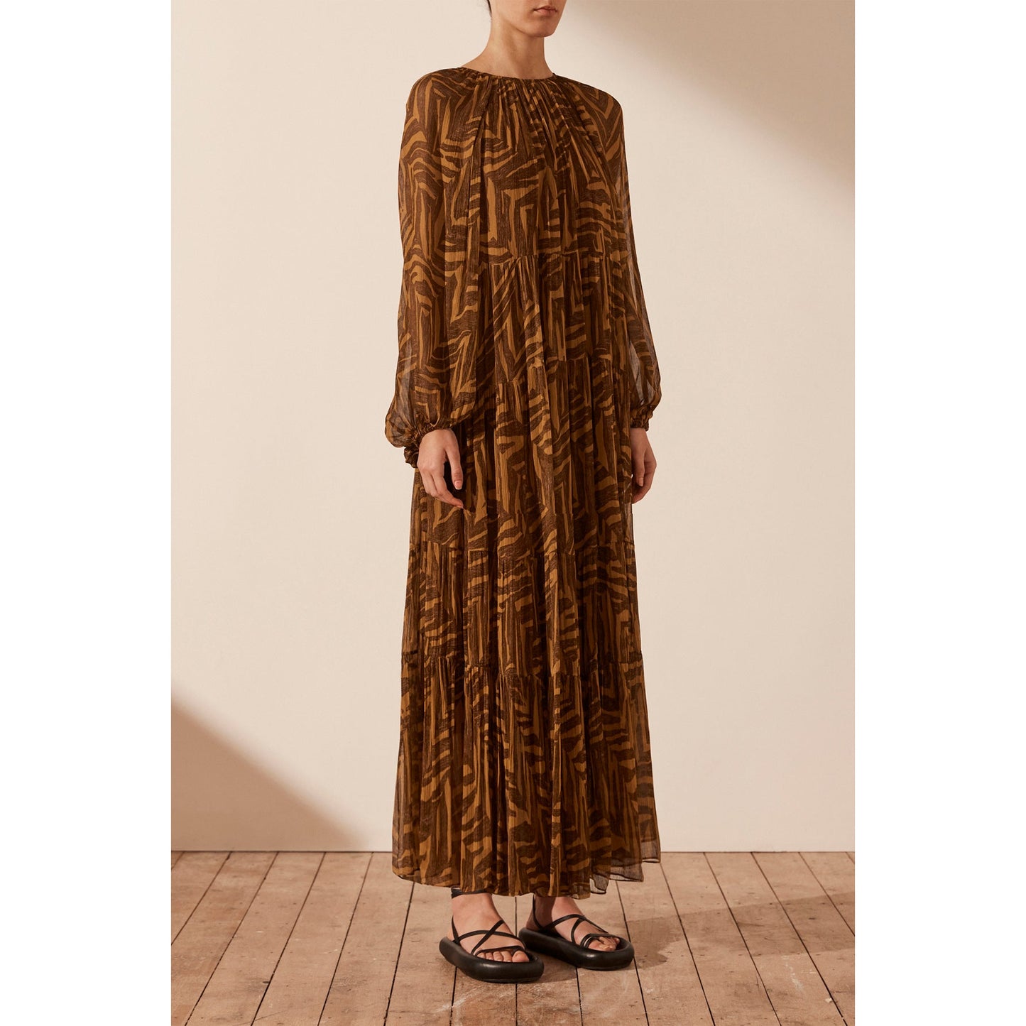 Impala Long Sleeve Tiered Maxi Dress