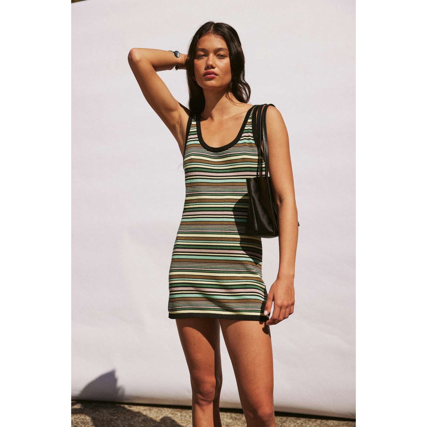 Aimee Cotton Knit Slim Mini Dress