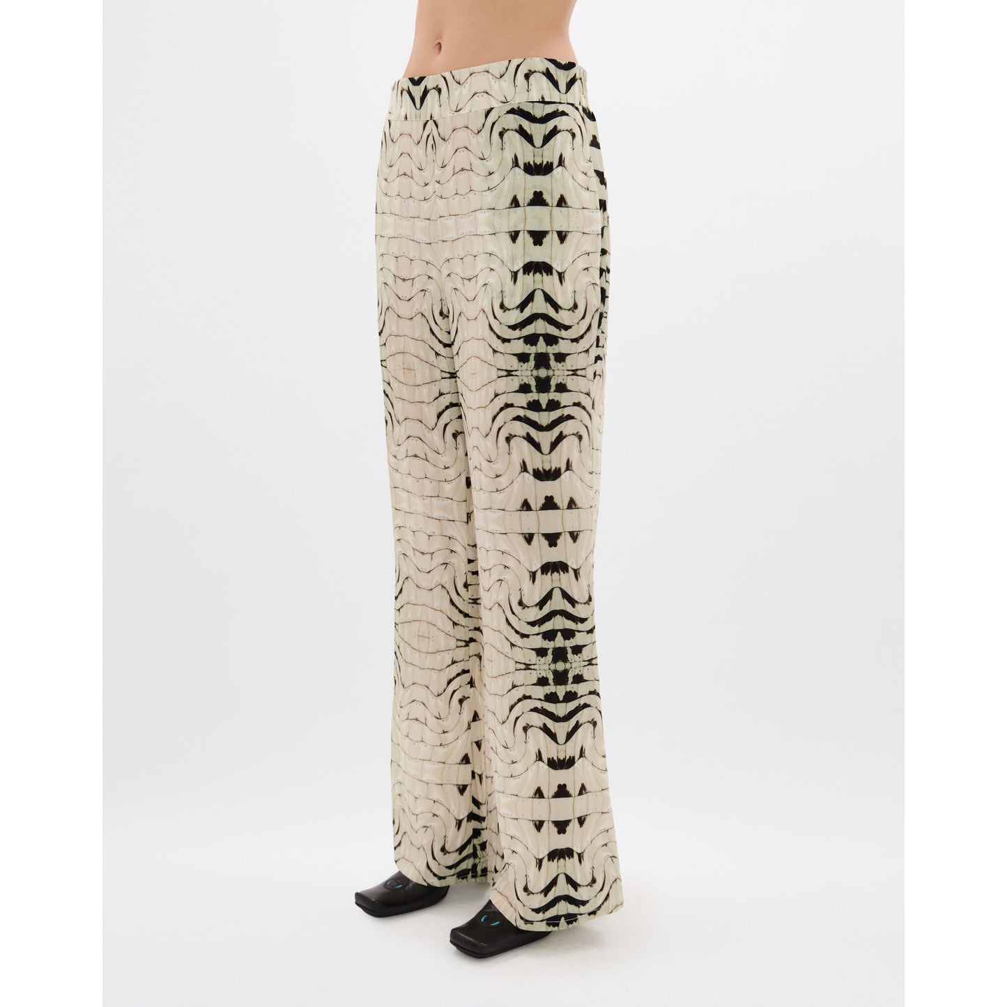 Cuban Silk Chiffon Crocodile Pant
