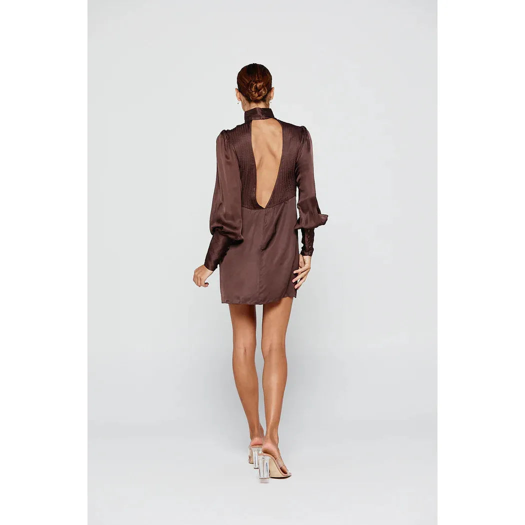 Ivana High Neck Backless Dress