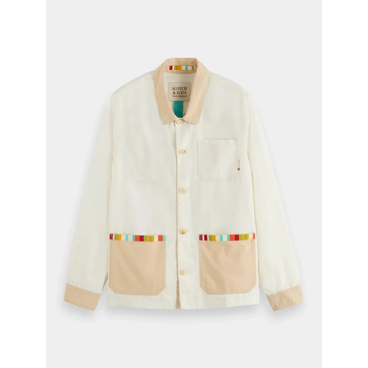Colourblock worker jacket