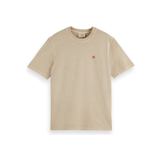 Garment Dyed Logo Crew Neck Tee