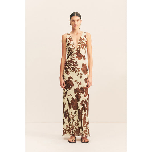 Noa Plunged Maxi Dress
