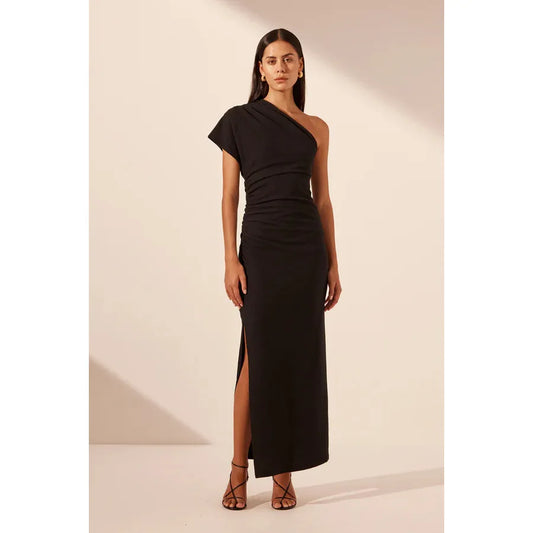 Beau Asymmetrical Midi Dress