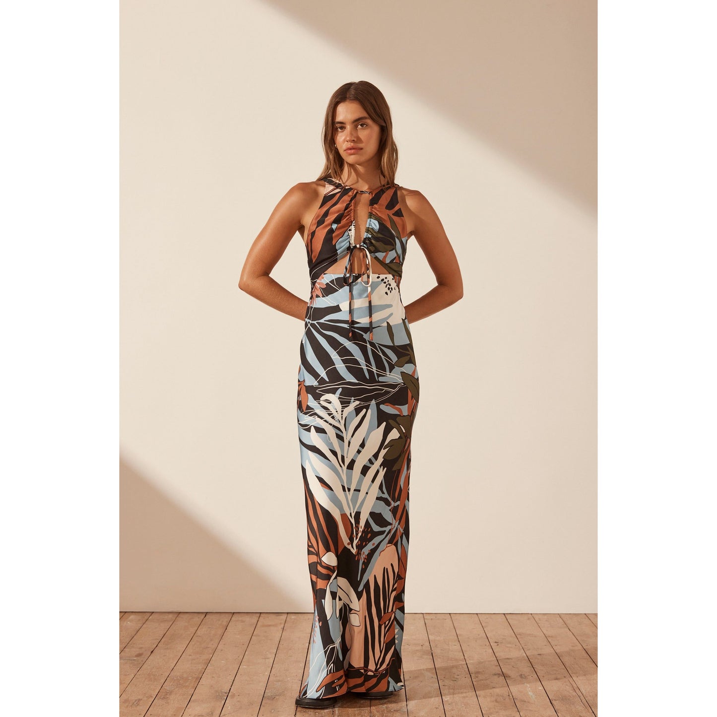 Tramonto Cut Out Front Maxi Dress