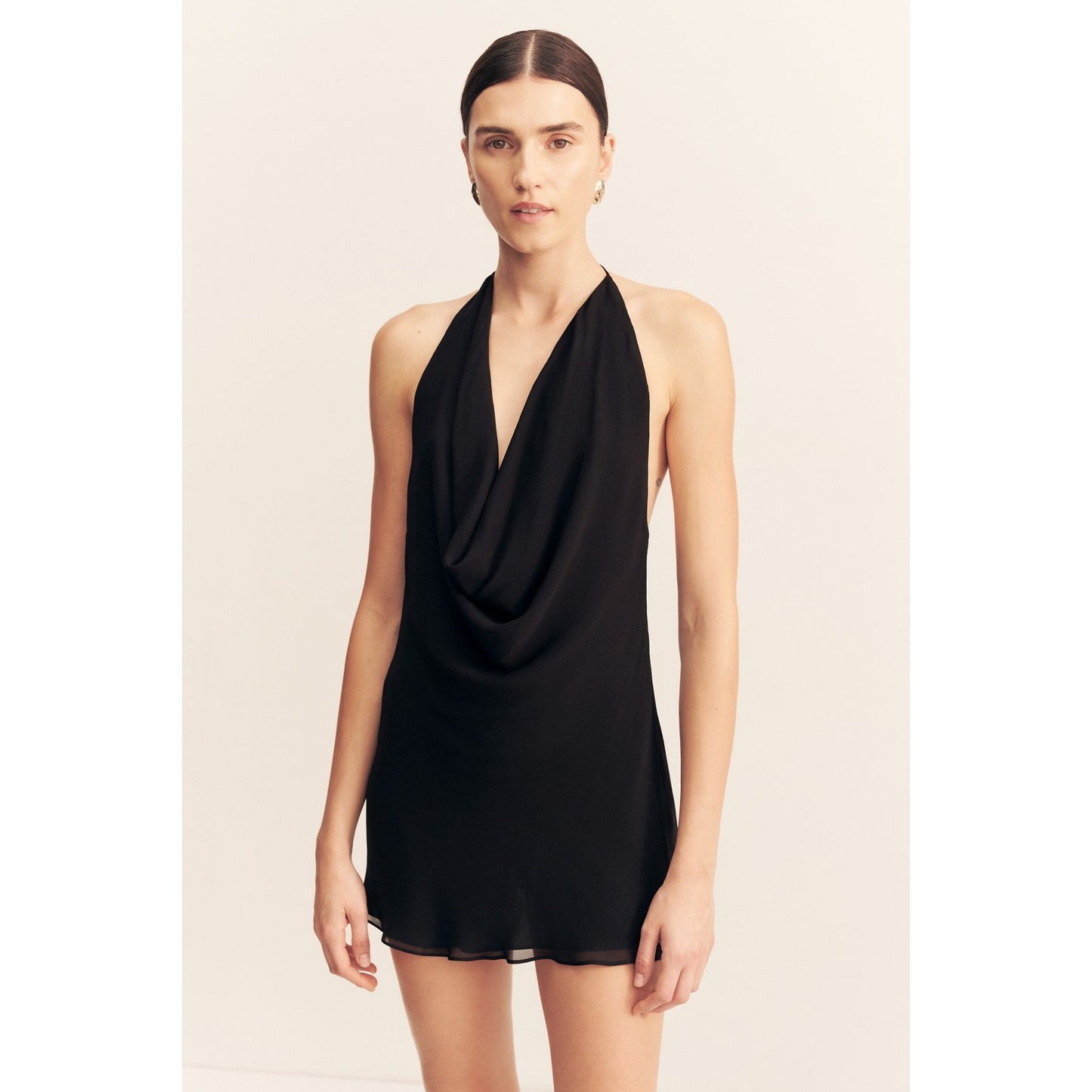 Edie Low Cowl Mini dress