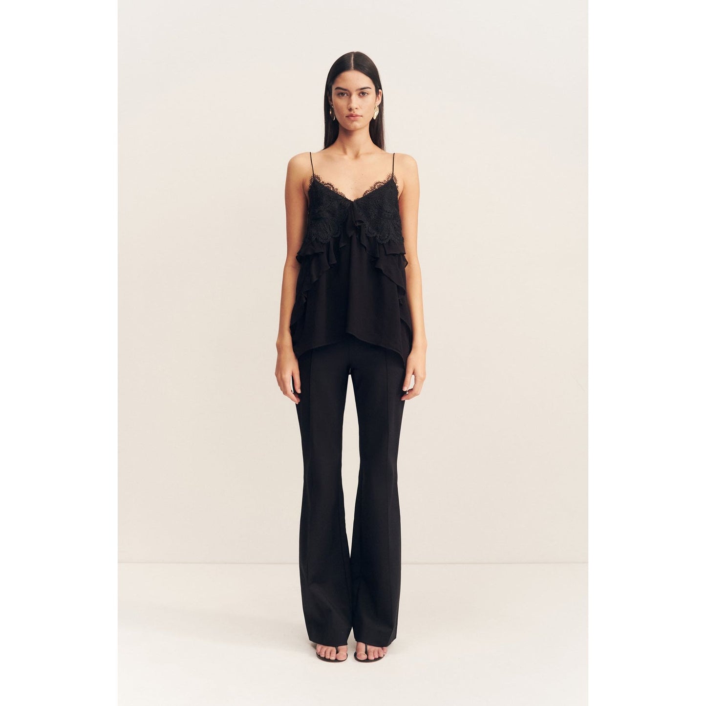 Emory Lace Ruffle Cami