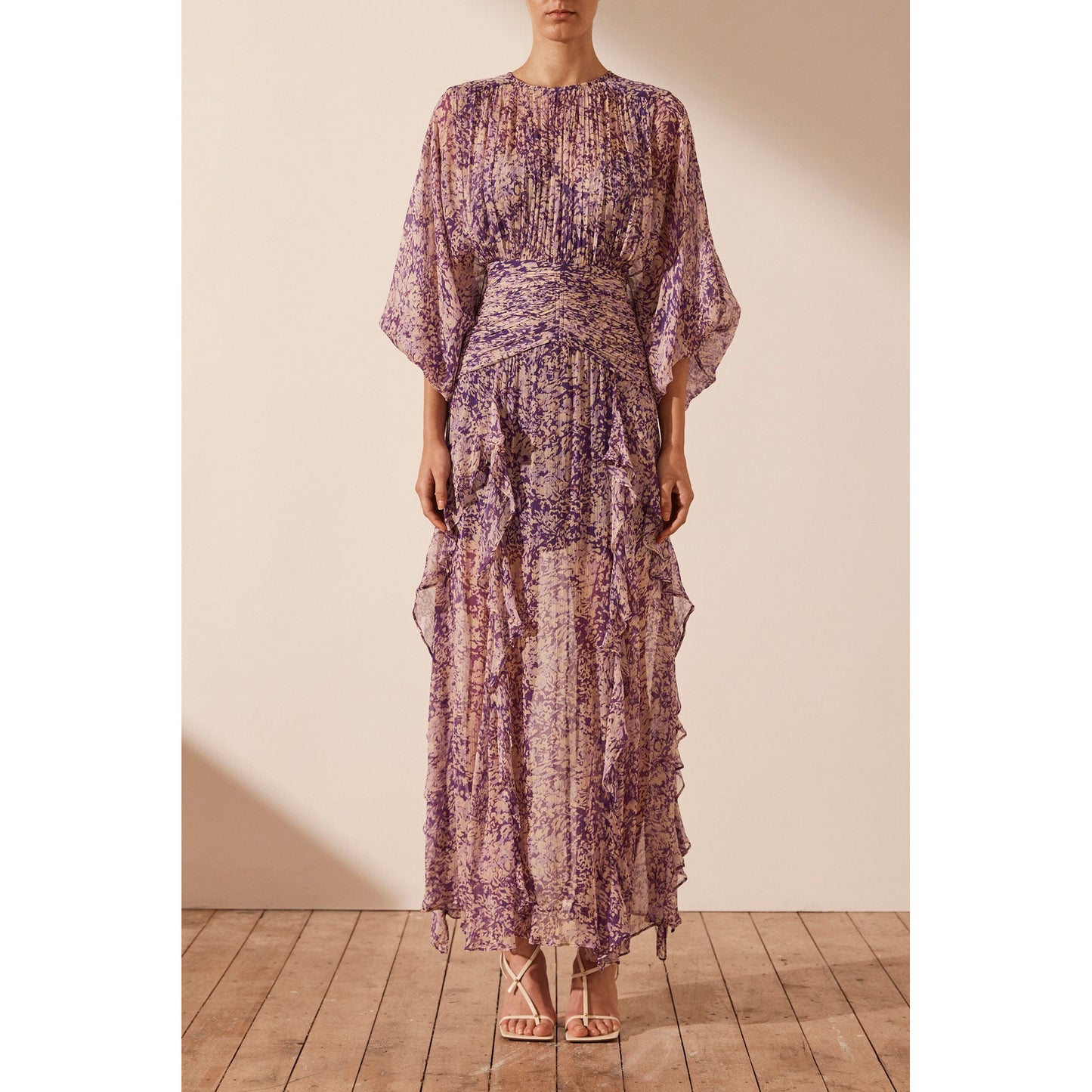 Aurier Balloon Sleeve Maxi Dress