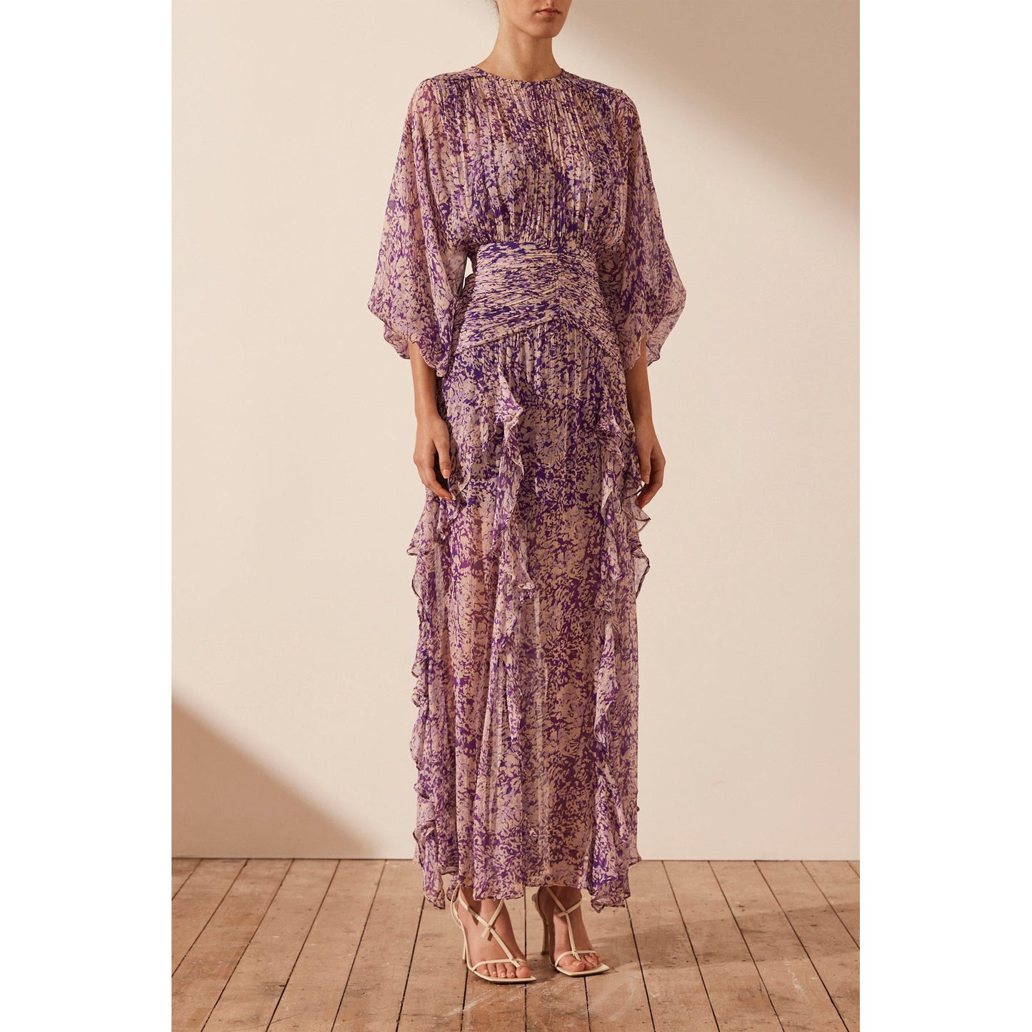 Aurier Balloon Sleeve Maxi Dress