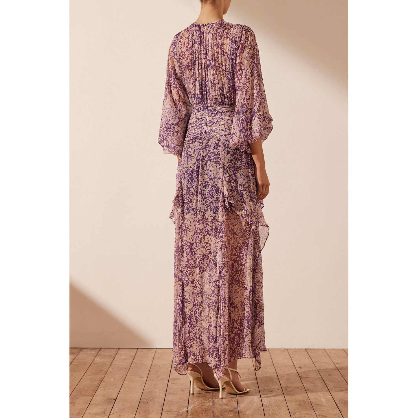 Aurier Balloon Sleeve Maxi Dress