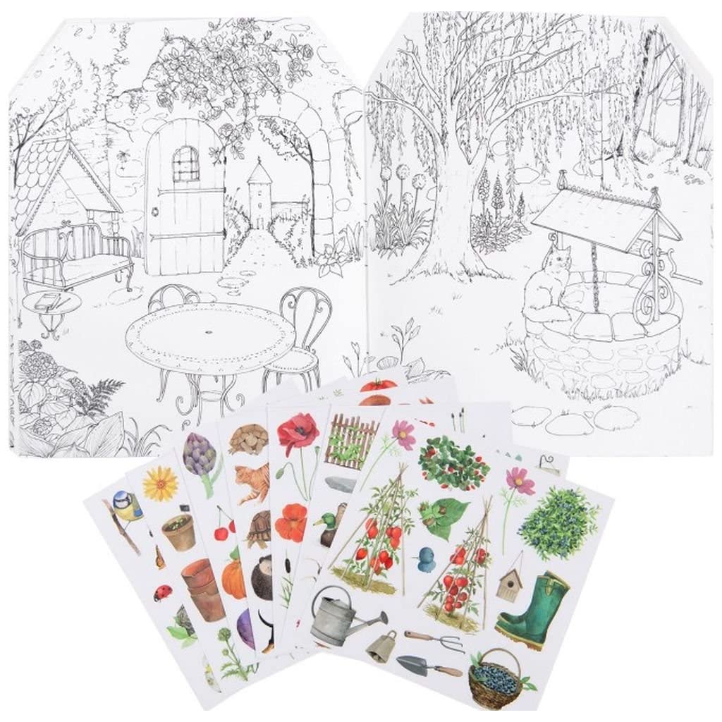 Le Jardinier Colouring & Sticker Book