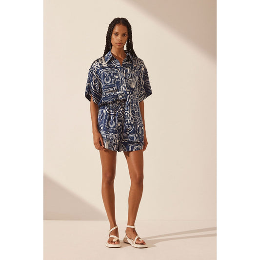 Mer Silk Relaxed Short