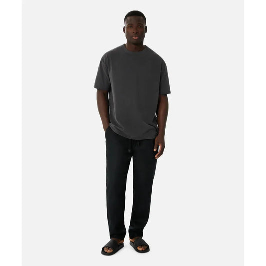 Capri Linen Pant - Black