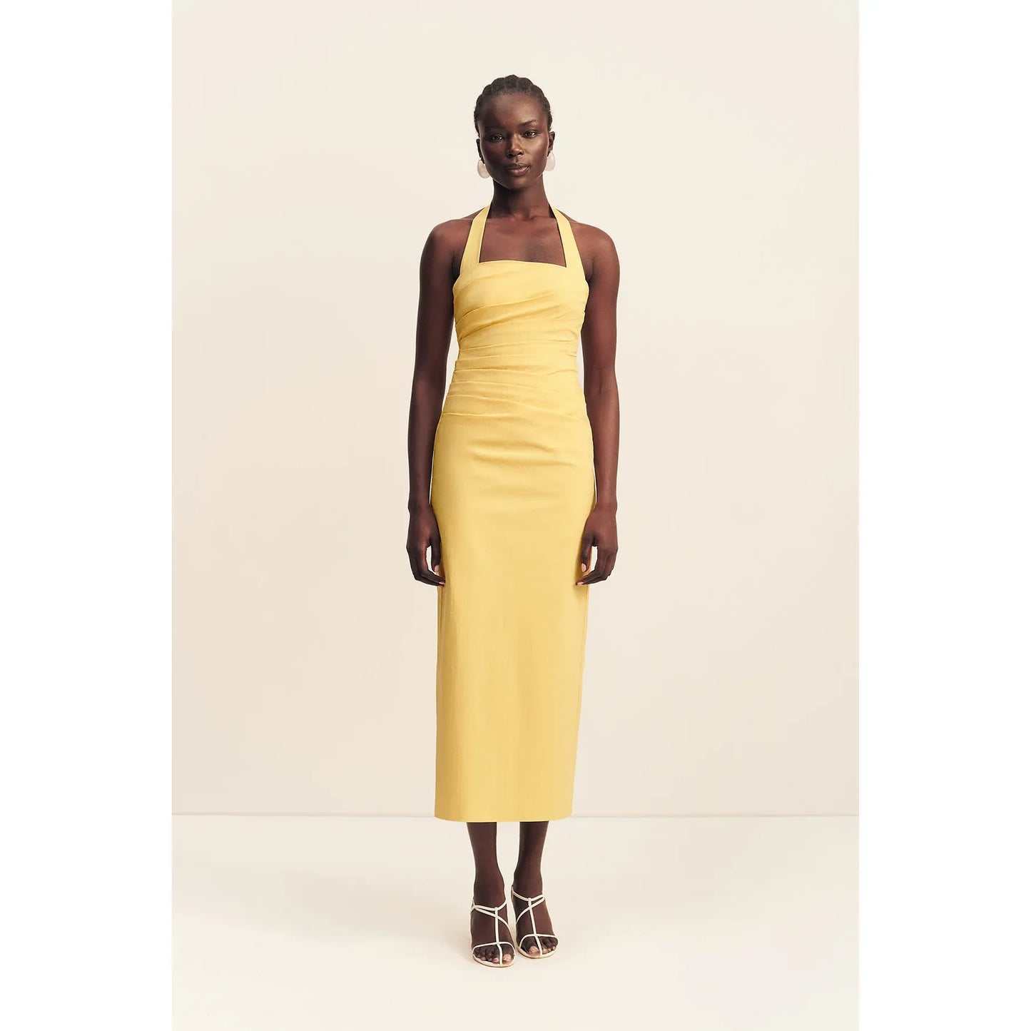 Campbell Draped Halter Maxi dress