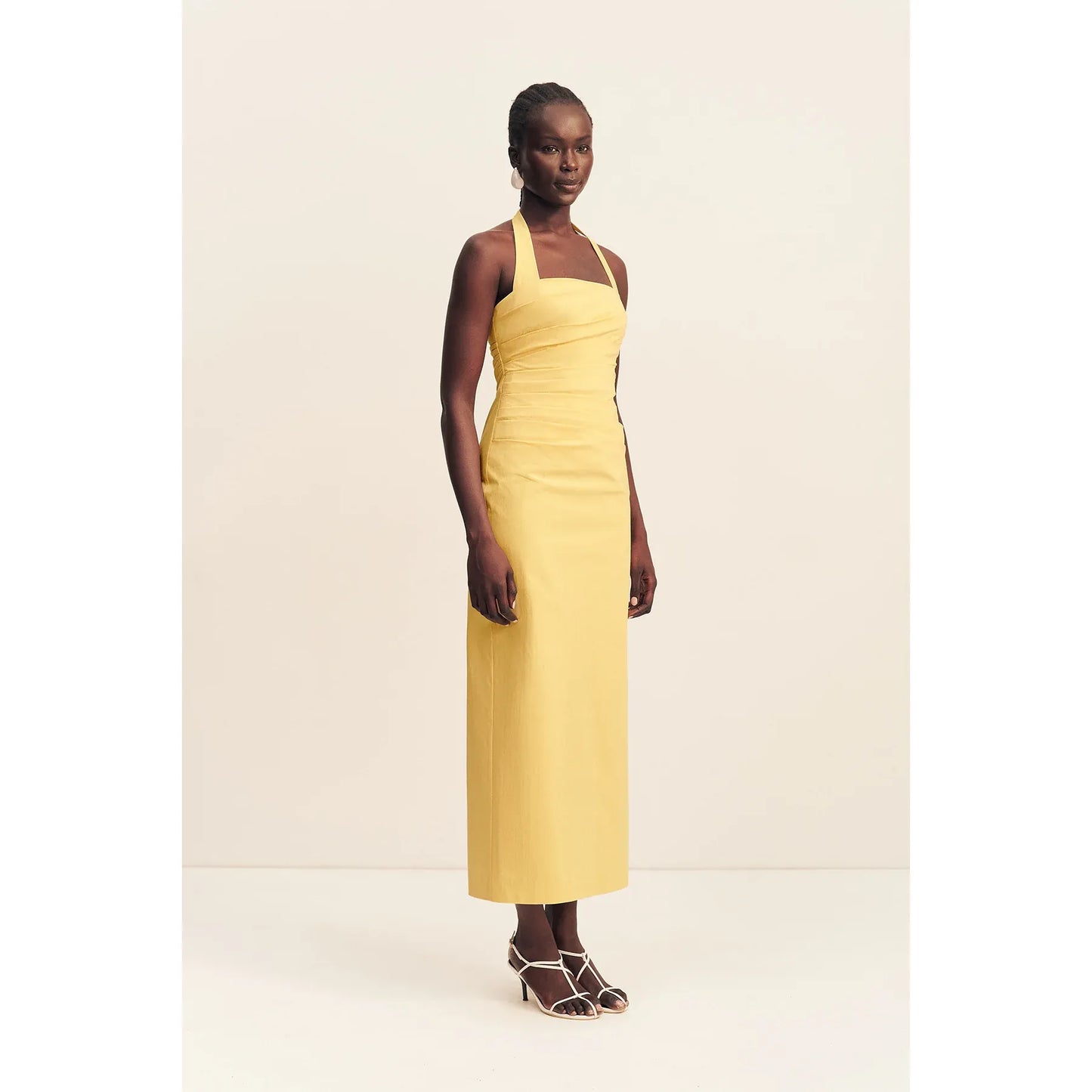Campbell Draped Halter Maxi dress