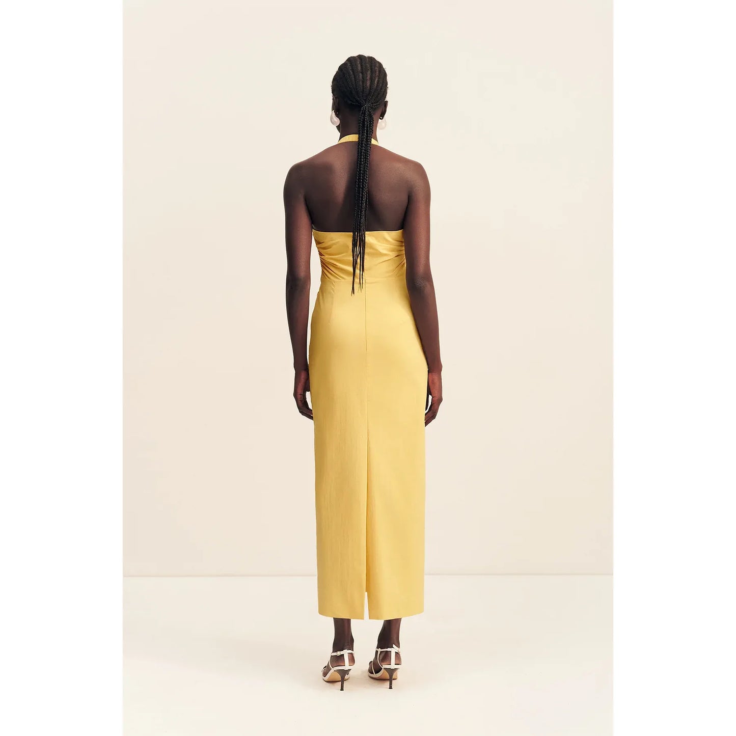 Campbell Draped Halter Maxi dress