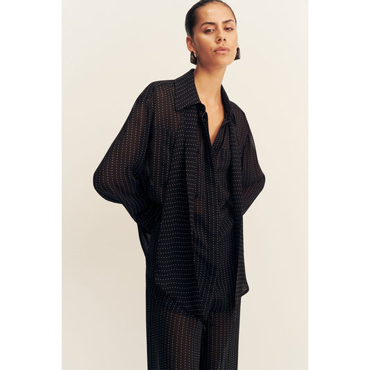 Irving Polka dot sheer shirt