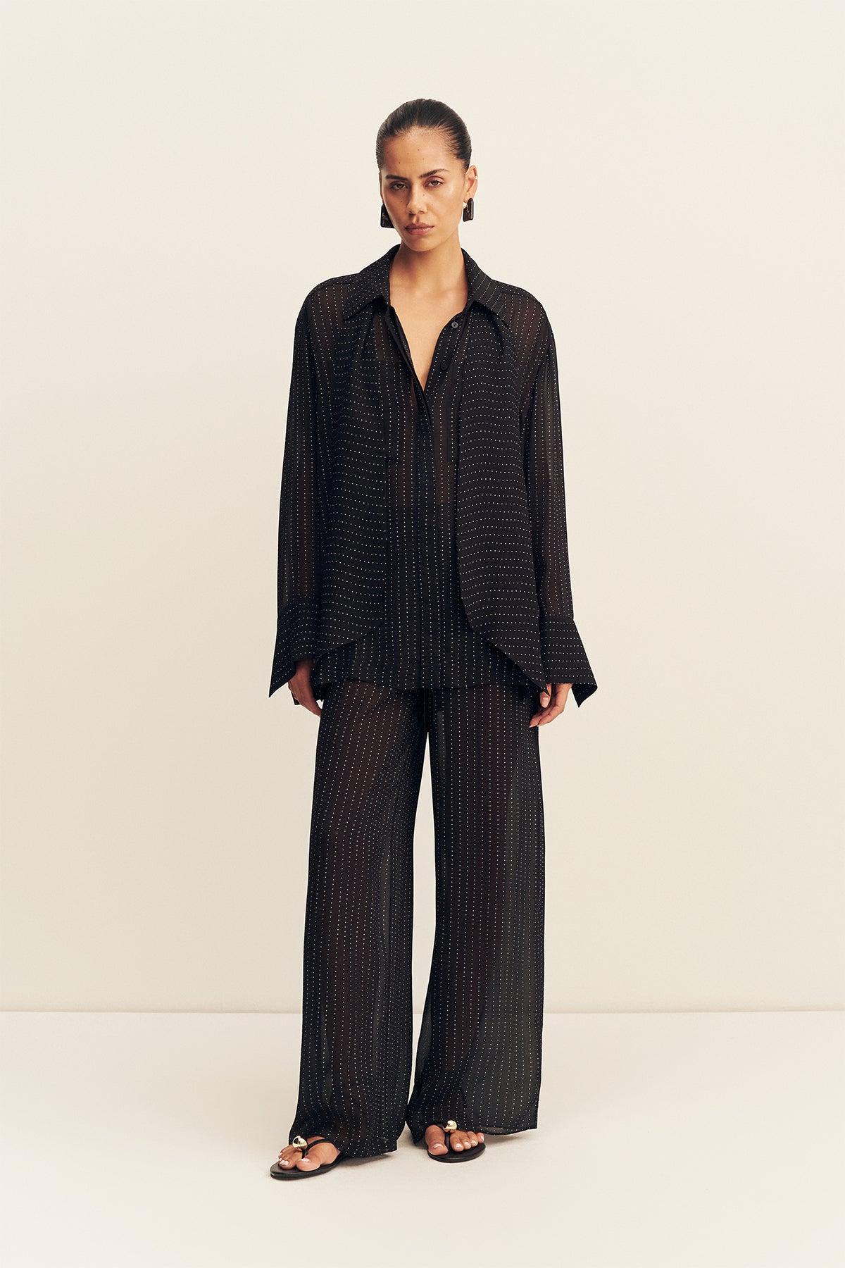 Irving Polka dot sheer pant