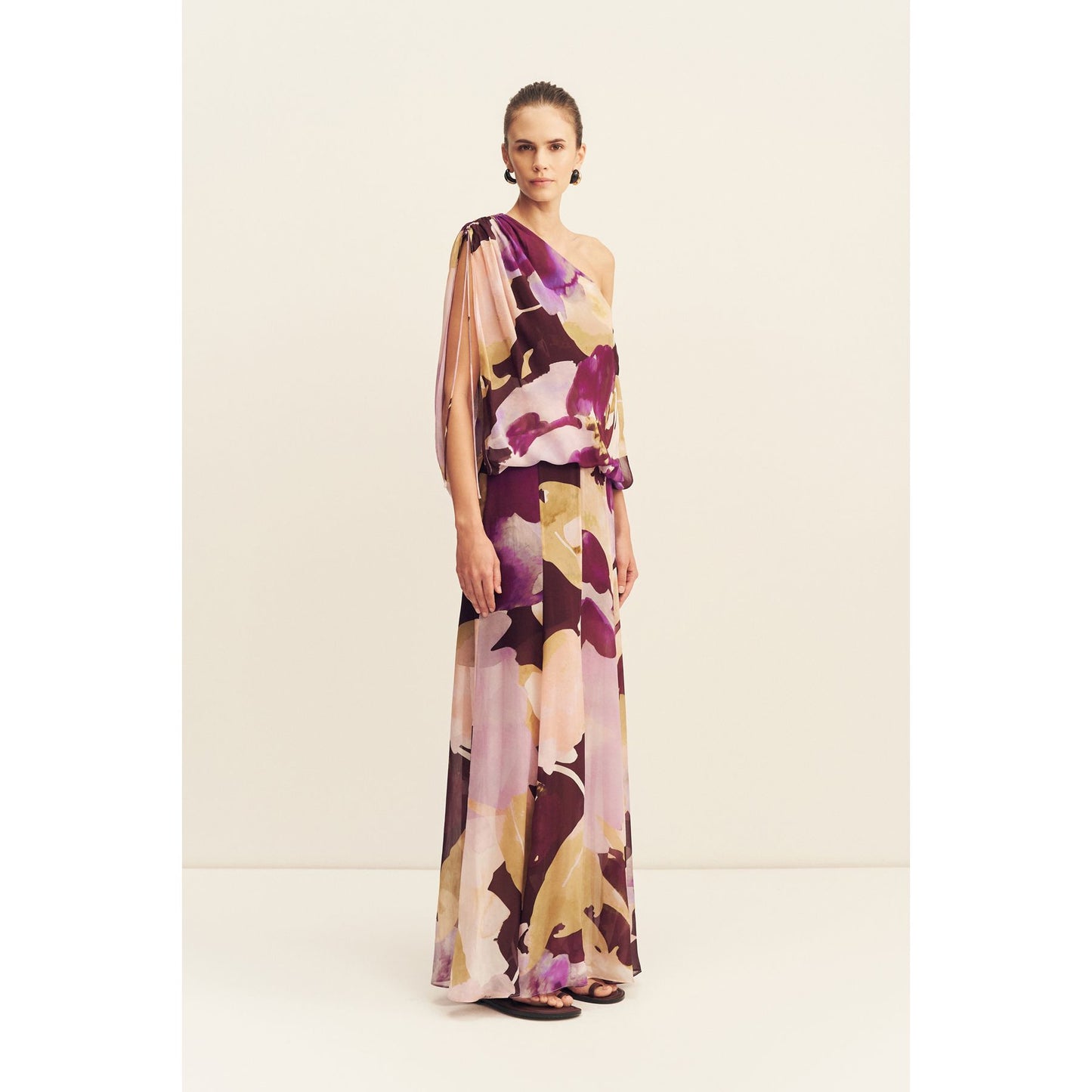 Gia Off the shoulder Blouson maxi dress