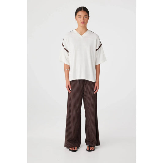 Orlando Oversized linen blend tee