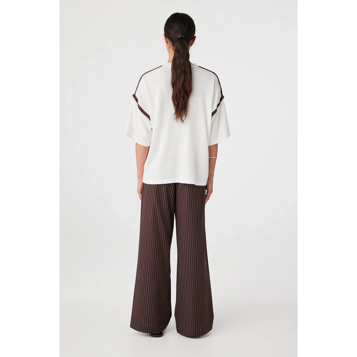 Orlando Oversized linen blend tee