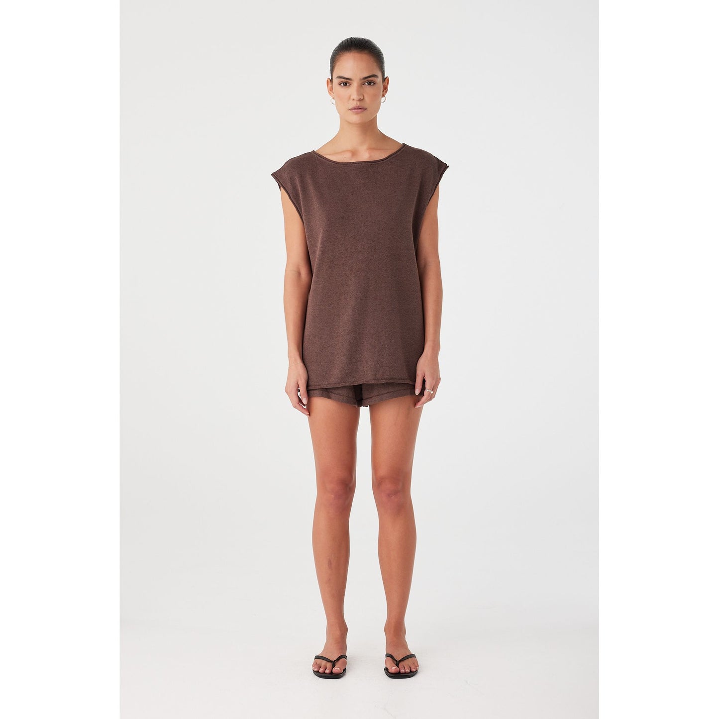 Poppy Tie Side top - espresso