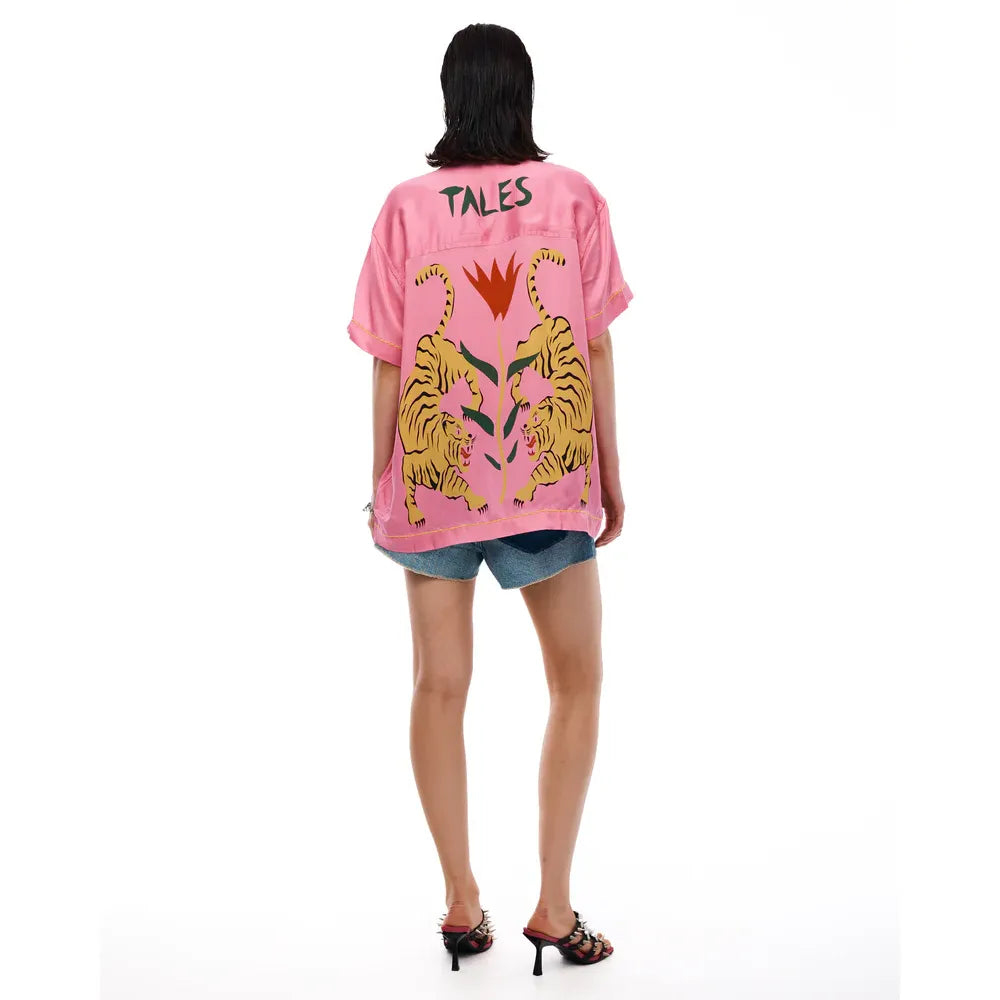 Crouching Tiger Washed Silk Shirt