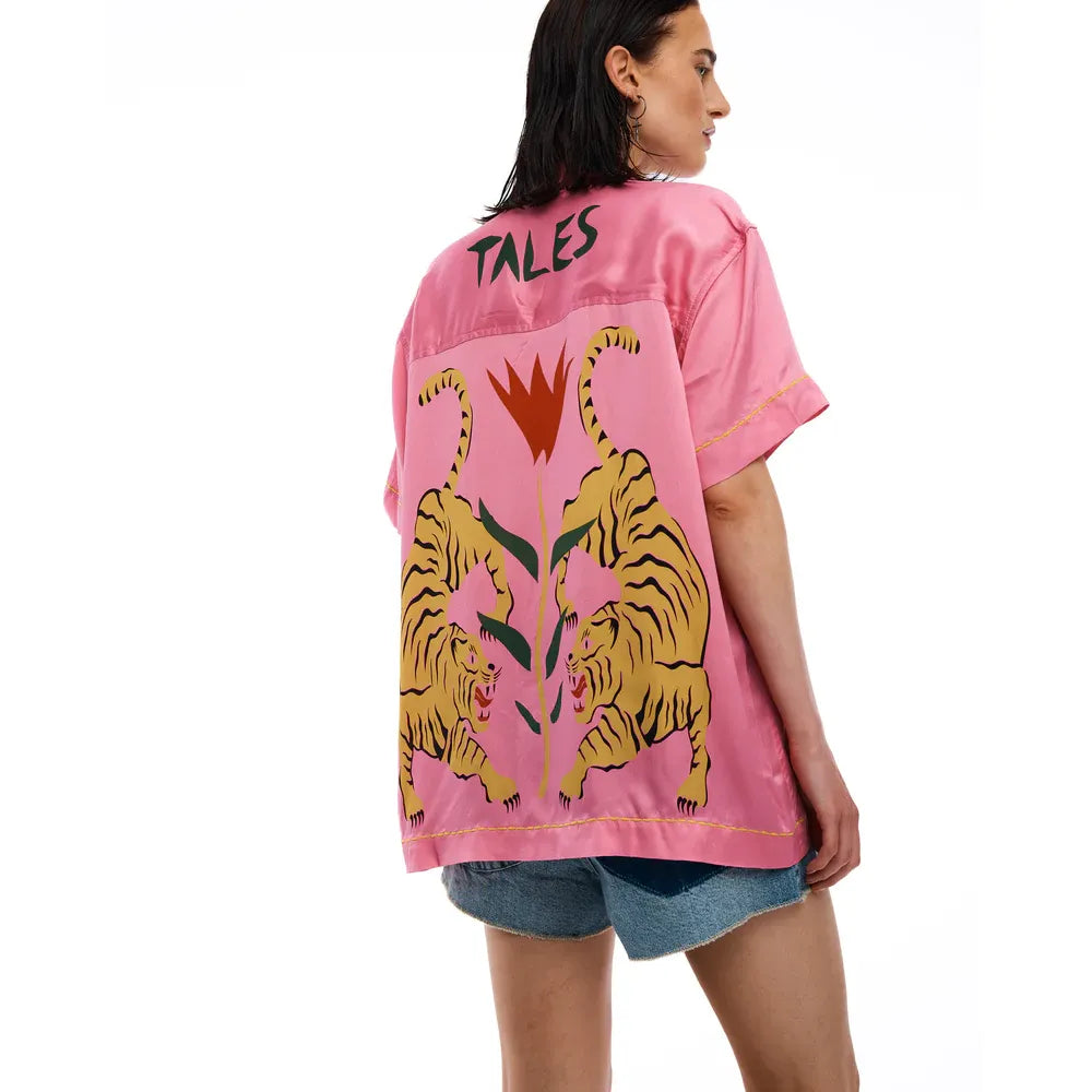 Crouching Tiger Washed Silk Shirt
