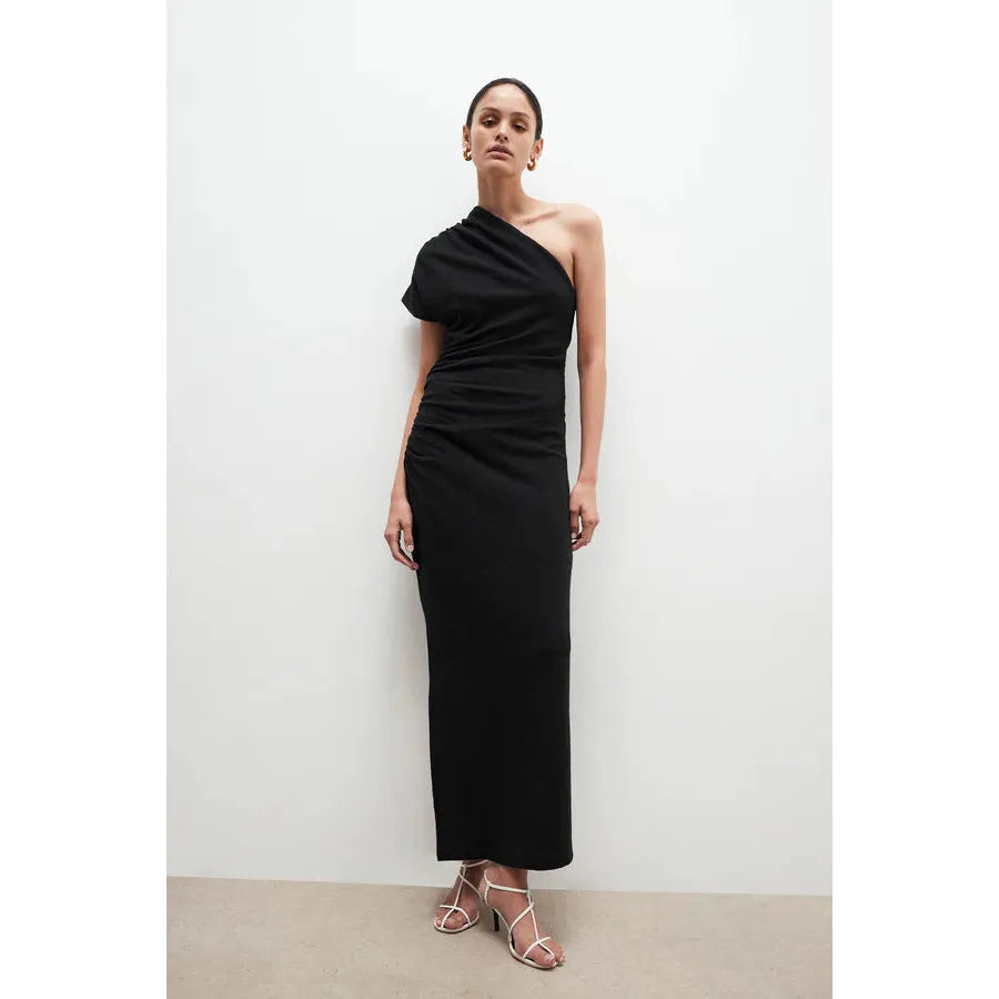 Beau Asymmetrical Midi Dress