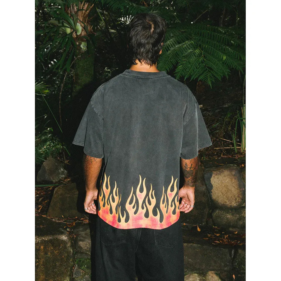 Burning Skull Boxy tee