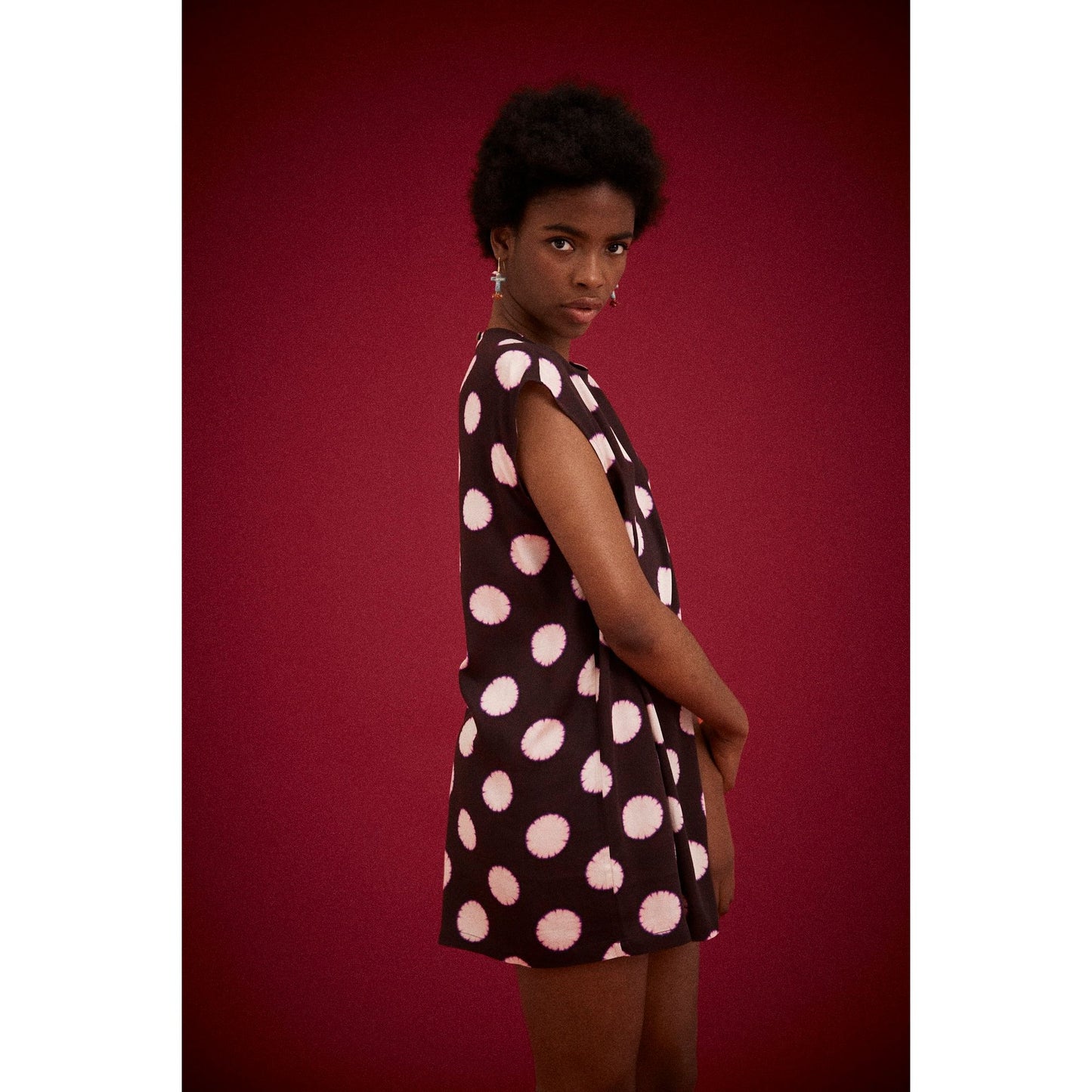 Bowie Spot Shift Mini dress