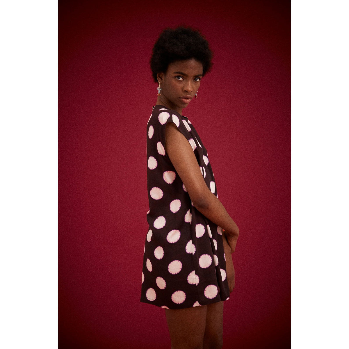 Bowie Spot Shift Mini dress