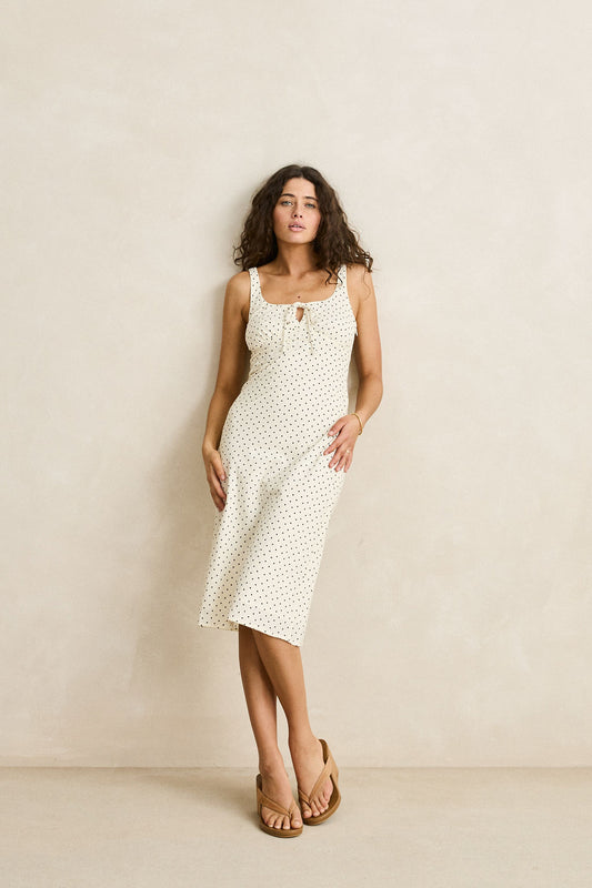 Polka Midi dress