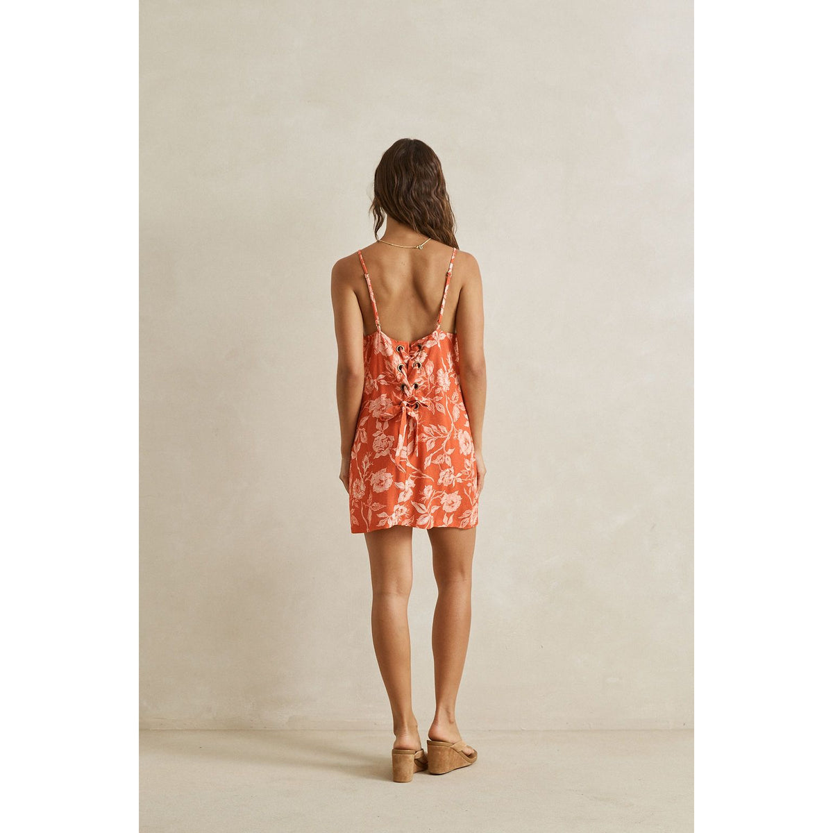 Rosalie Floral Lace up mini