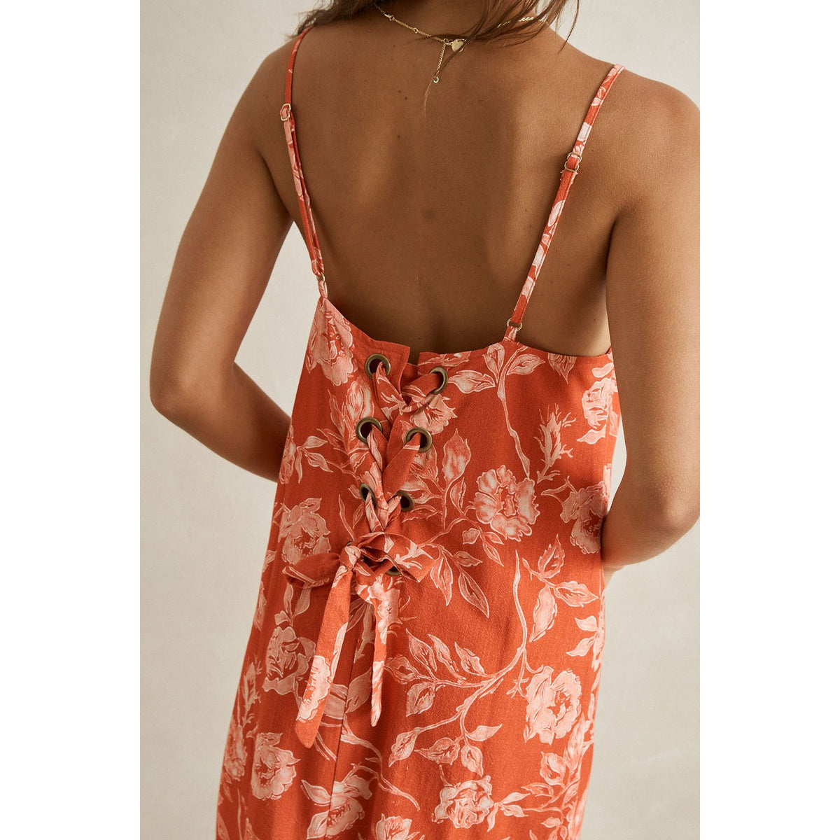 Rosalie Floral Lace up mini