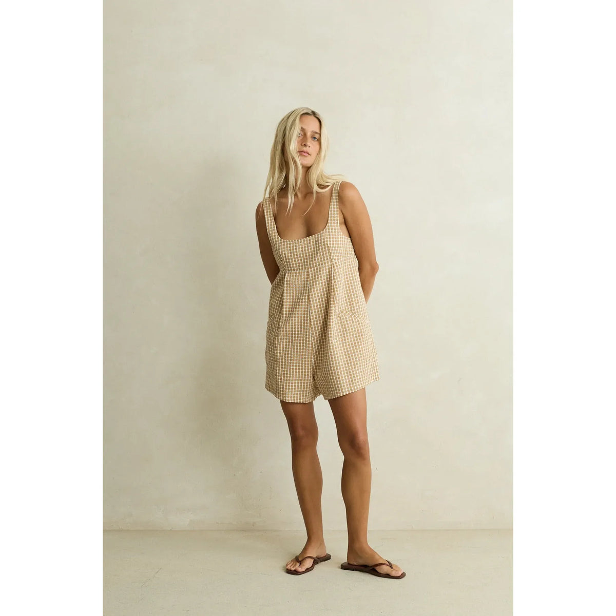 Kirra Check Romper