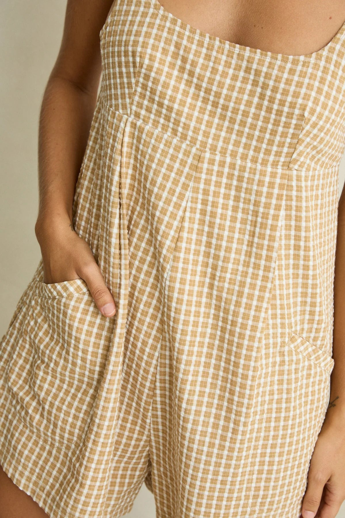 Kirra Check Romper