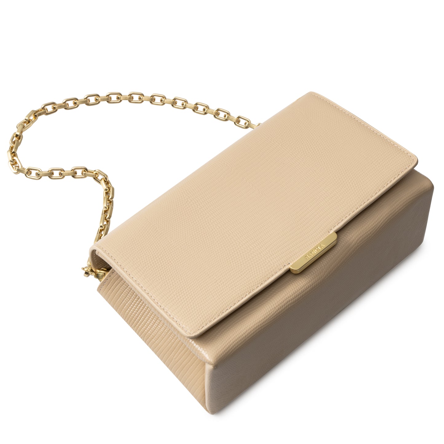 The Sirolo Bag - Almond lizard