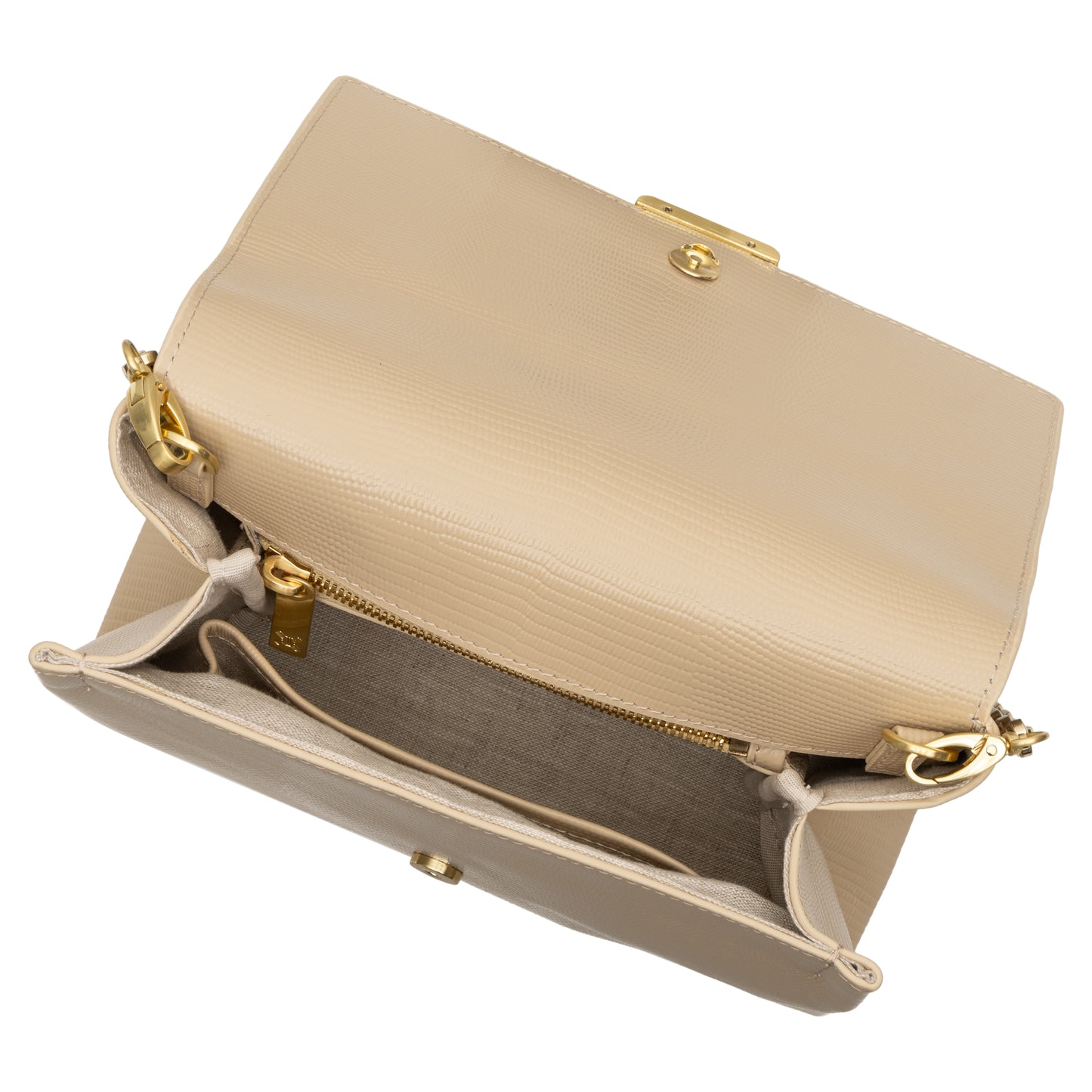 The Sirolo Bag - Almond lizard