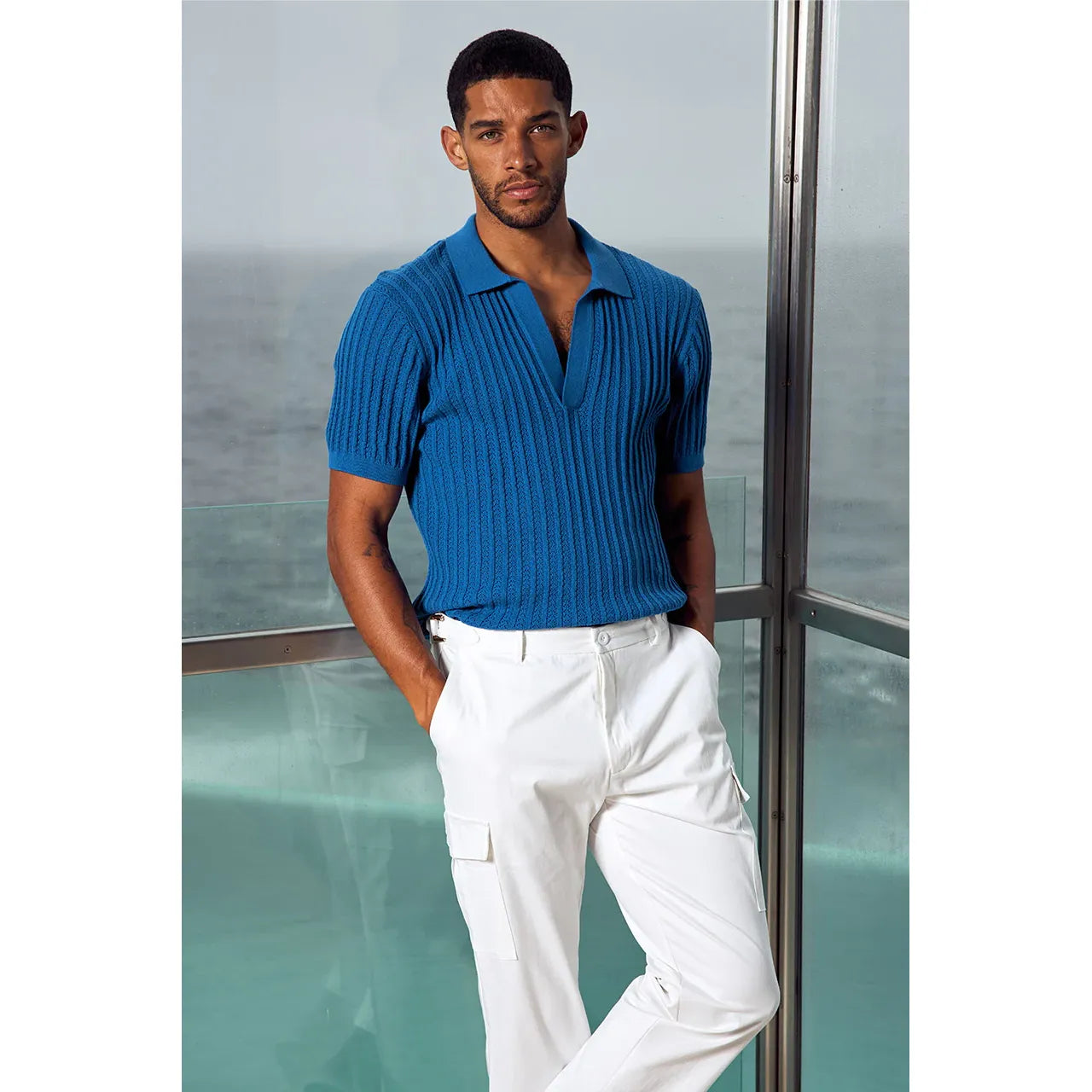 Dante Textured Polo knit