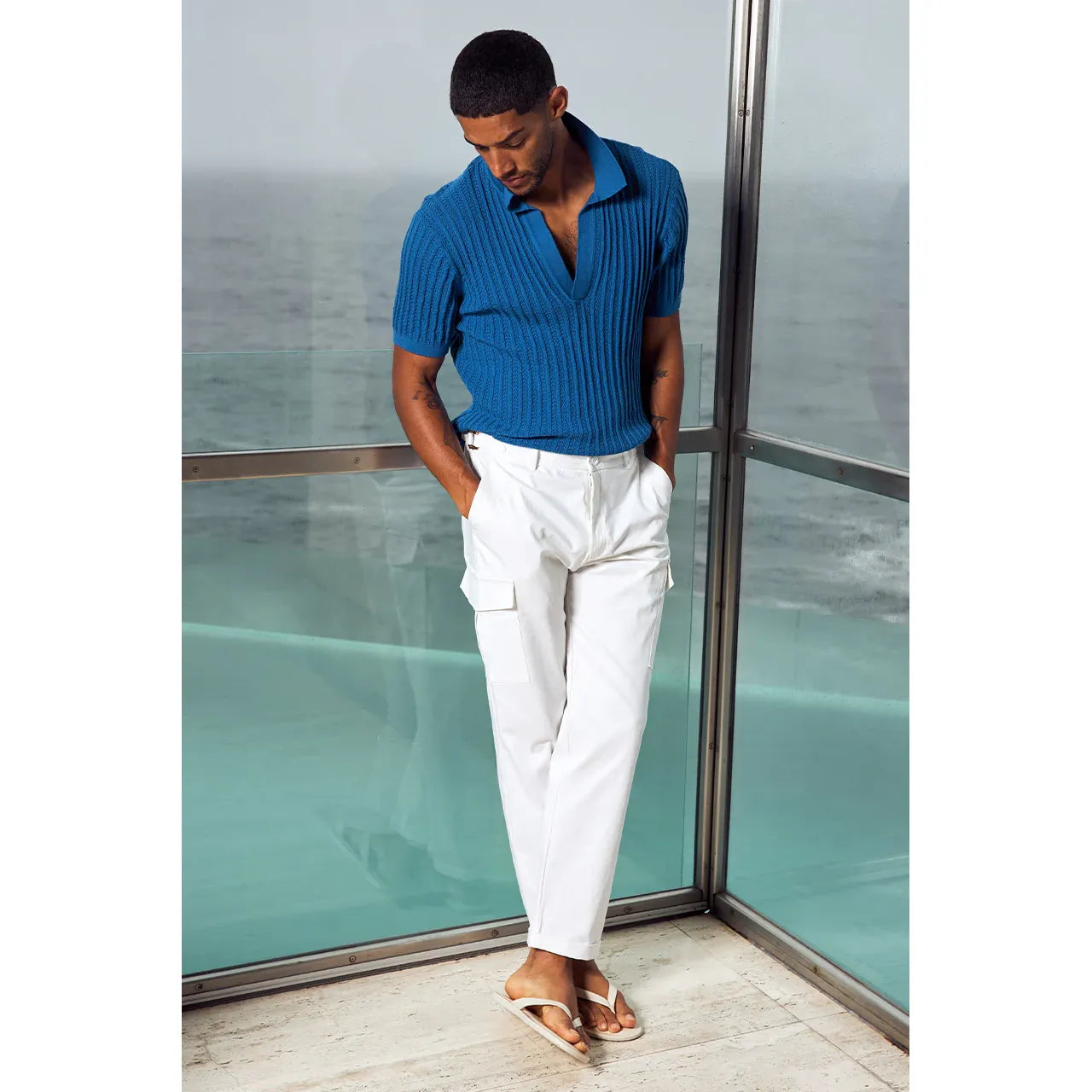 Dante Textured Polo knit