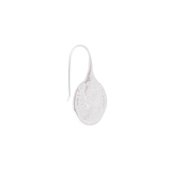 Silver Ancient Coin hook earrings