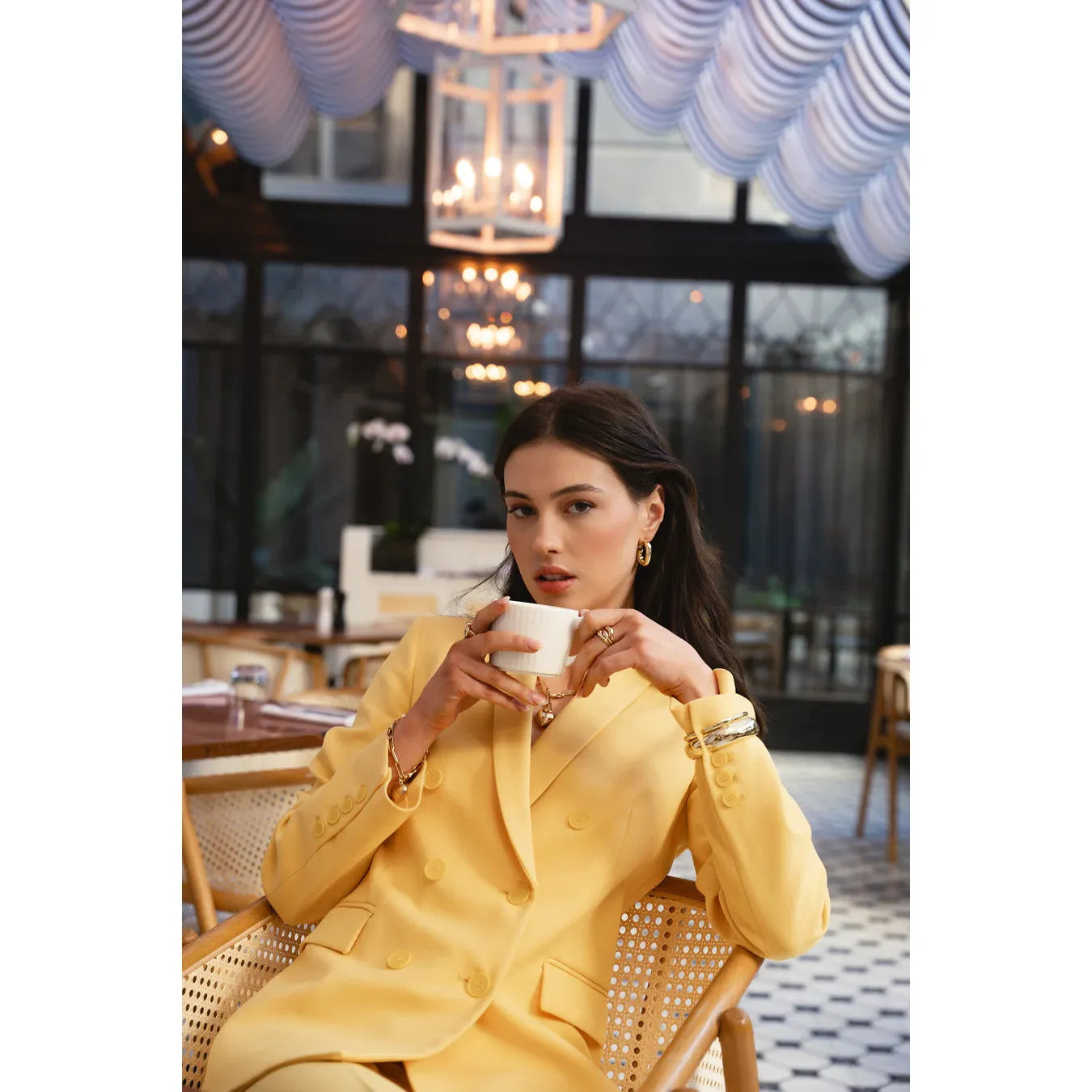 Kate Gold Square Hoop earrings