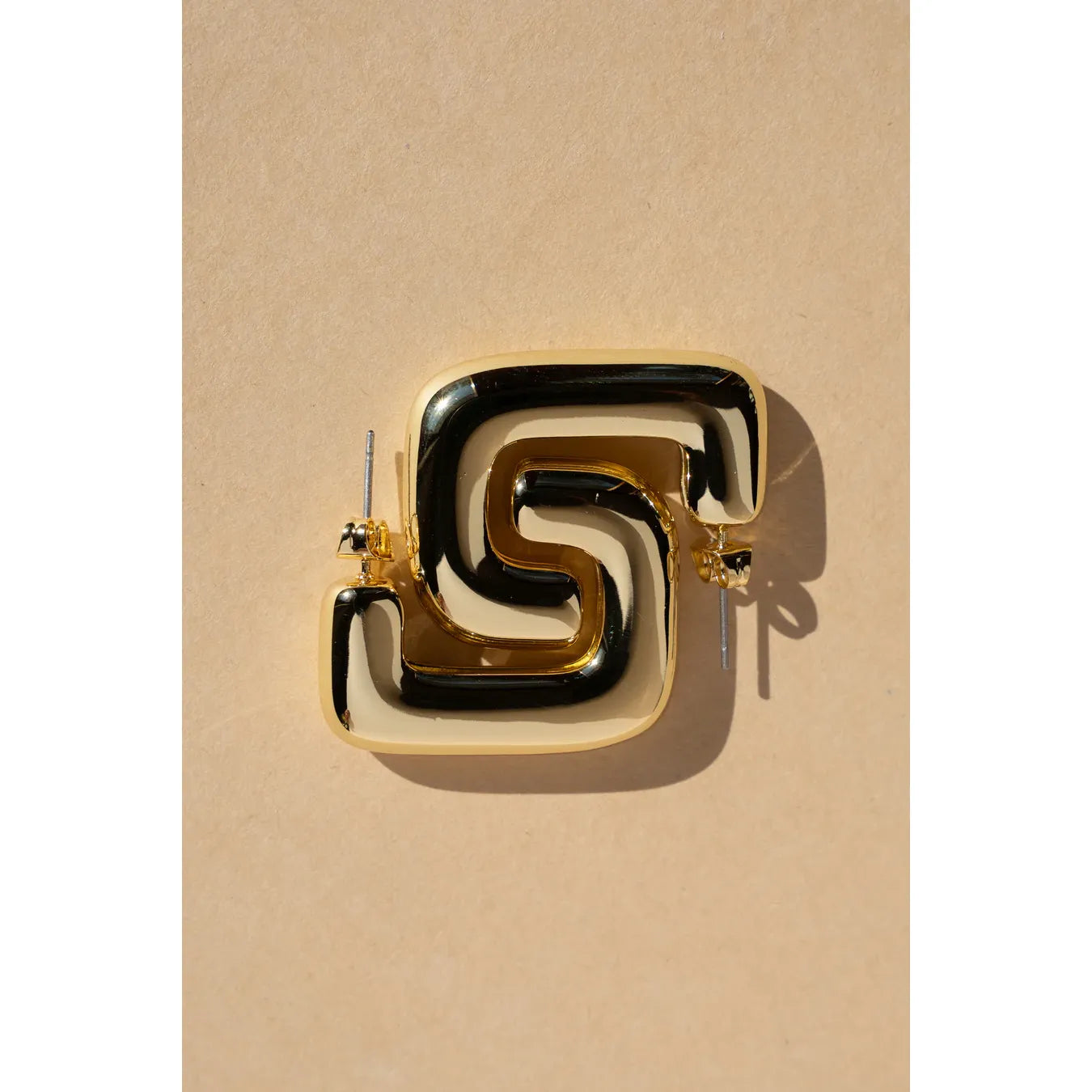 Kate Gold Square Hoop earrings