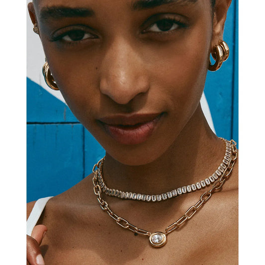 Bold Gold Midi Hoops