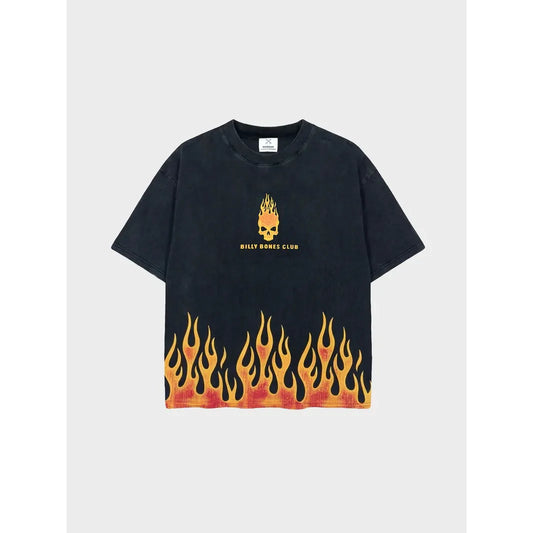 Burning Skull Boxy tee
