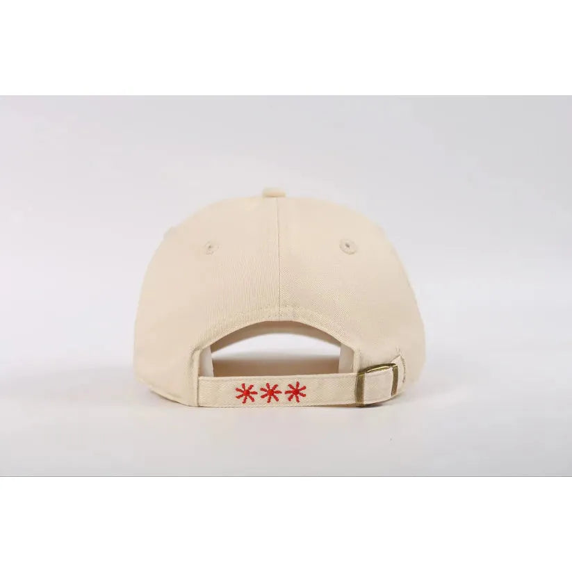Sun Club Embroidered Cotton Cap - Creaming Soda