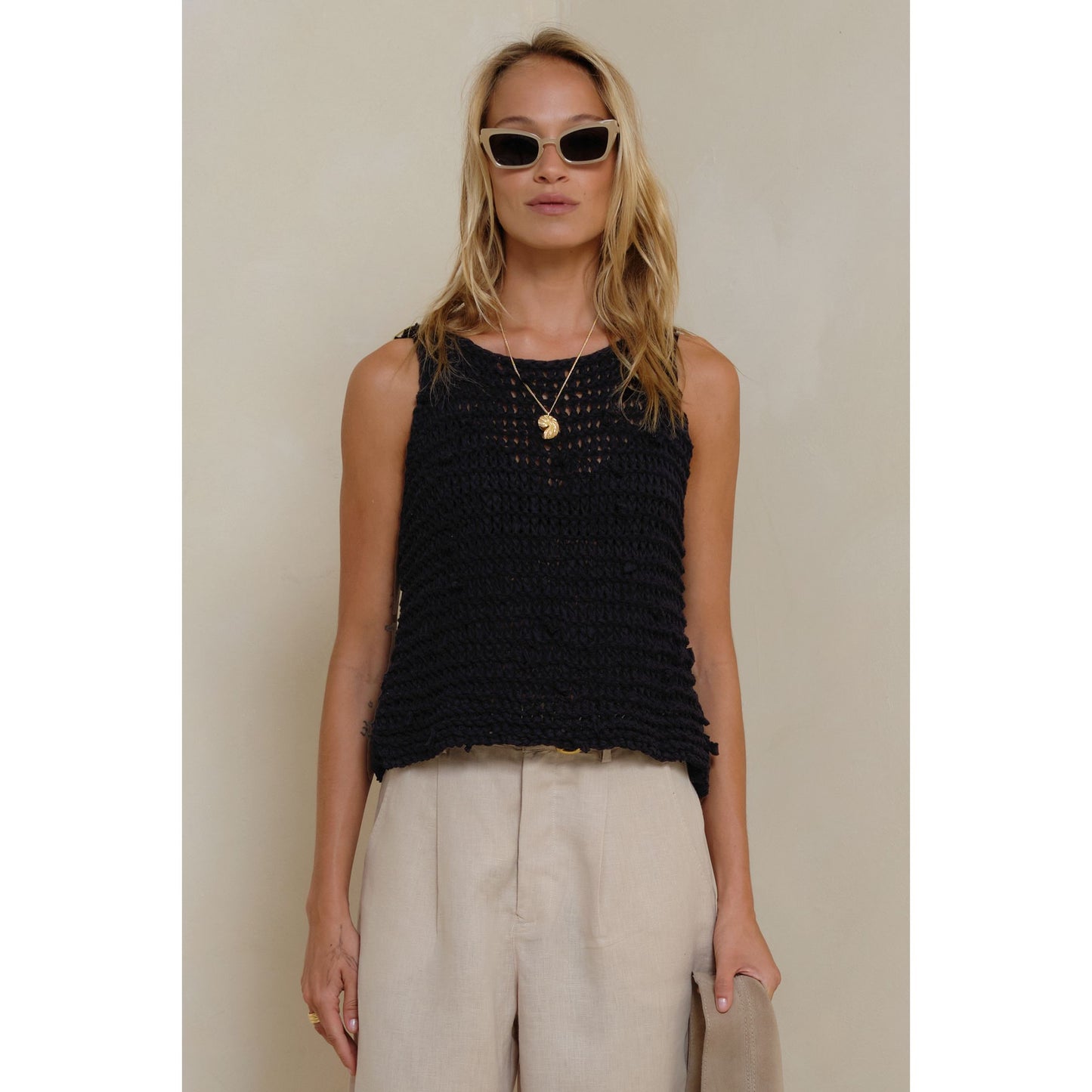 Nirvana Knot Tank - black