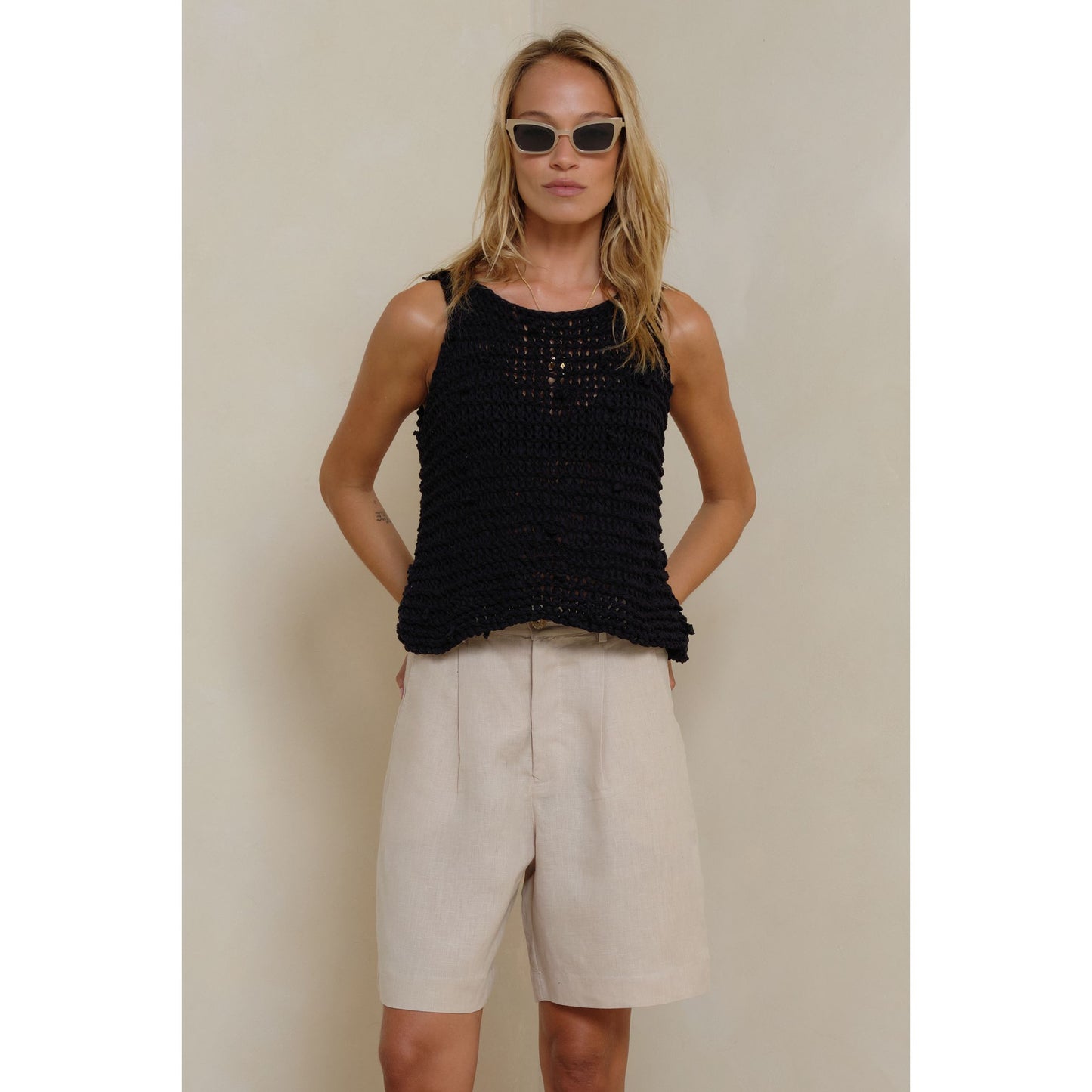 Nirvana Knot Tank - black